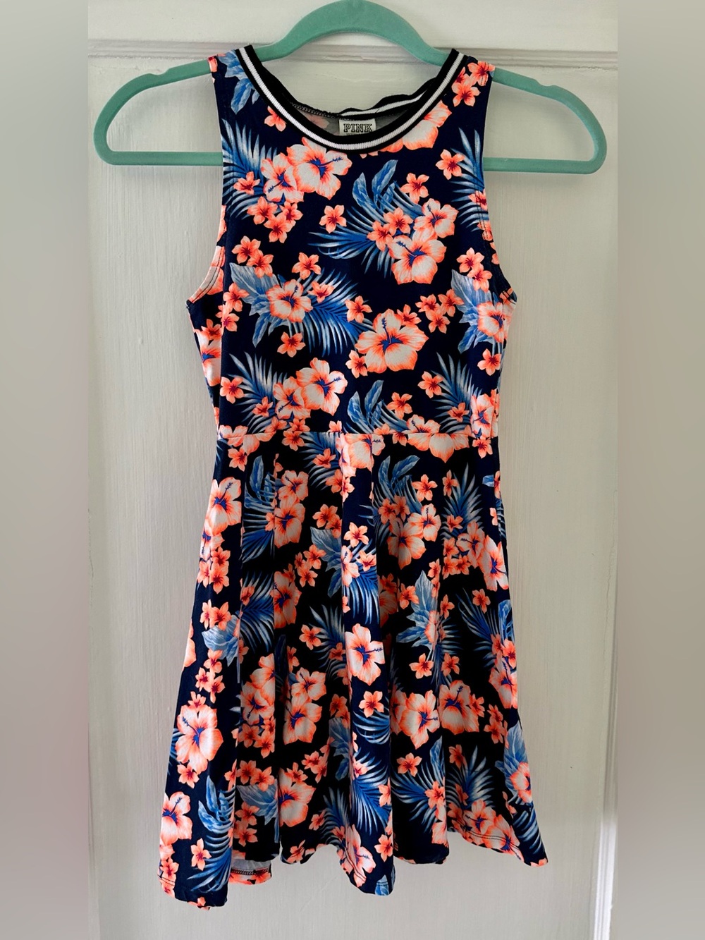 PINK Victoria’s Secret Tropical Floral Skater Sundress XS